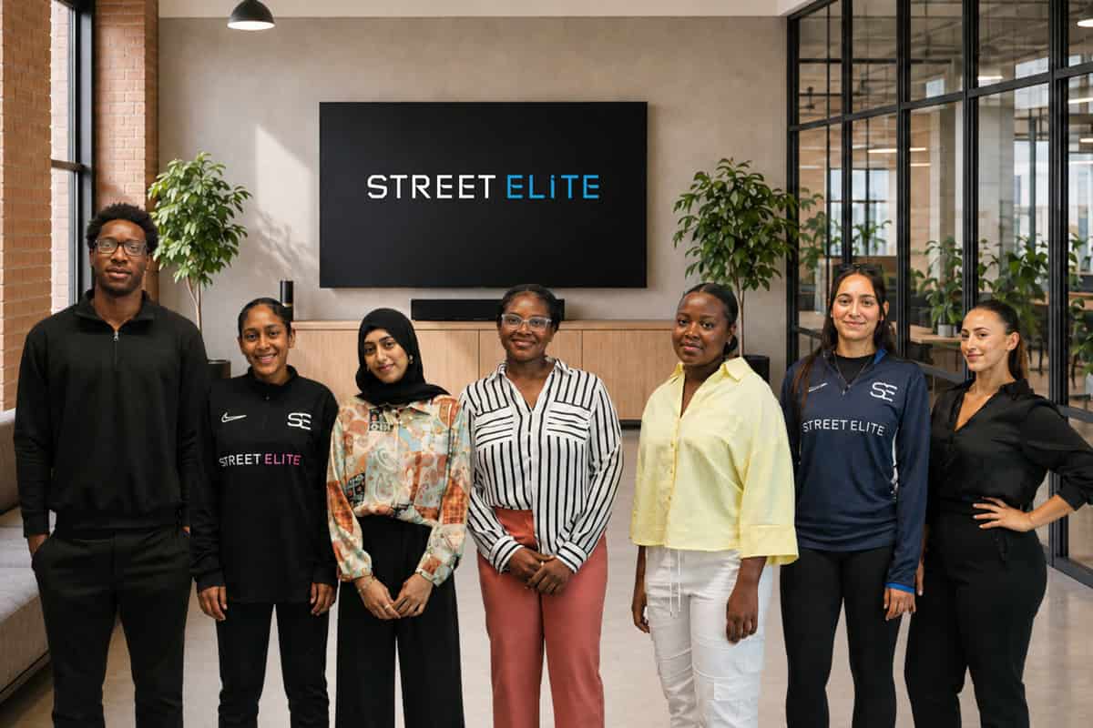 Diverse team of young professionals at The Change Foundation office.